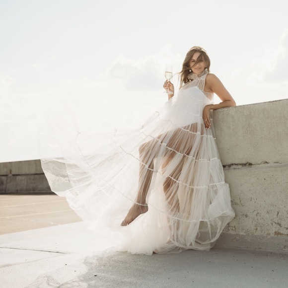 UNTAMED PETALS BY AMANDA JUDGE White Maxi Dress - Picture 7 of 7